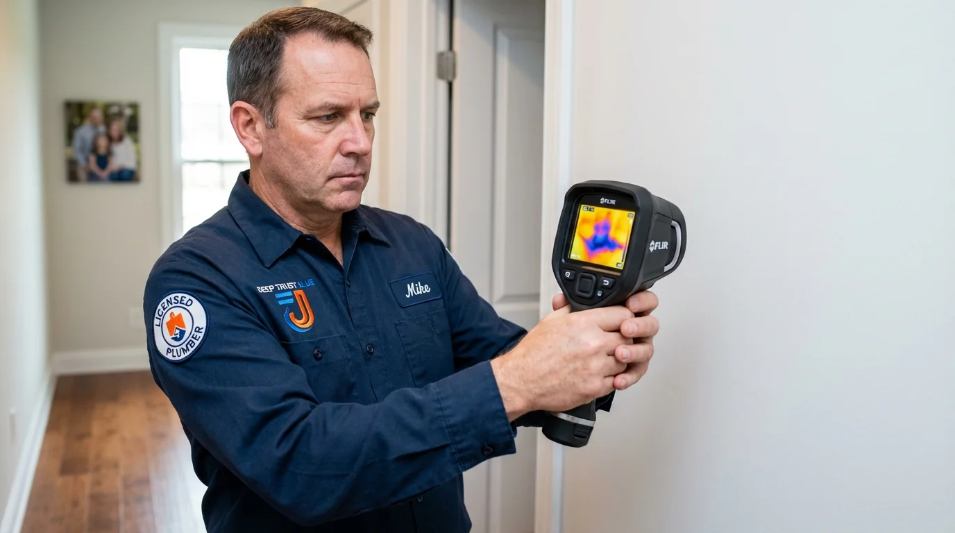 Thermal imaging leak detection by Johns Plumbing LLC in Tok